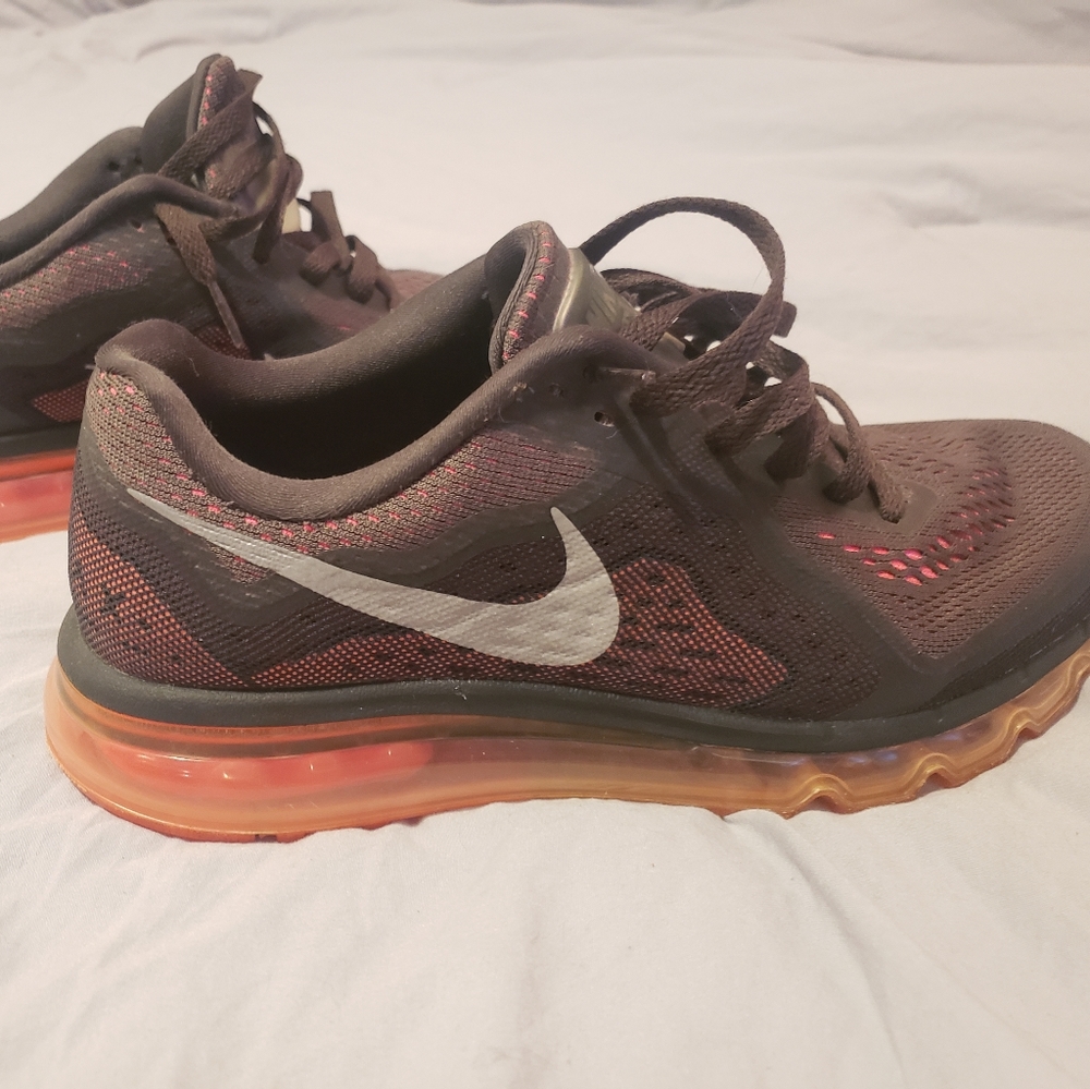 Women's air max 2014 deep purple and orange